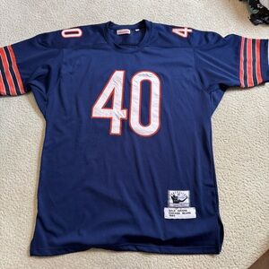 Mitchell & Ness Throwbacks Chicago Bears Gale Sayers #40 Jersey Men Size 56 Navy